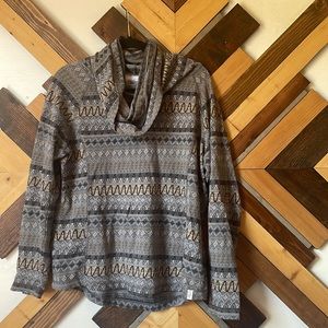 Old Ranch Cowl Neck Shirt size Large